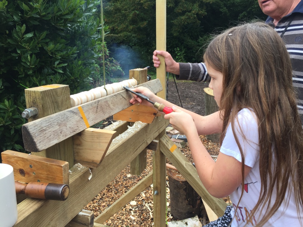 The Cart Shed pole lathe